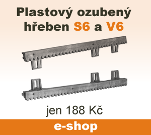 AKCE – Ozubený plastový hřeben
